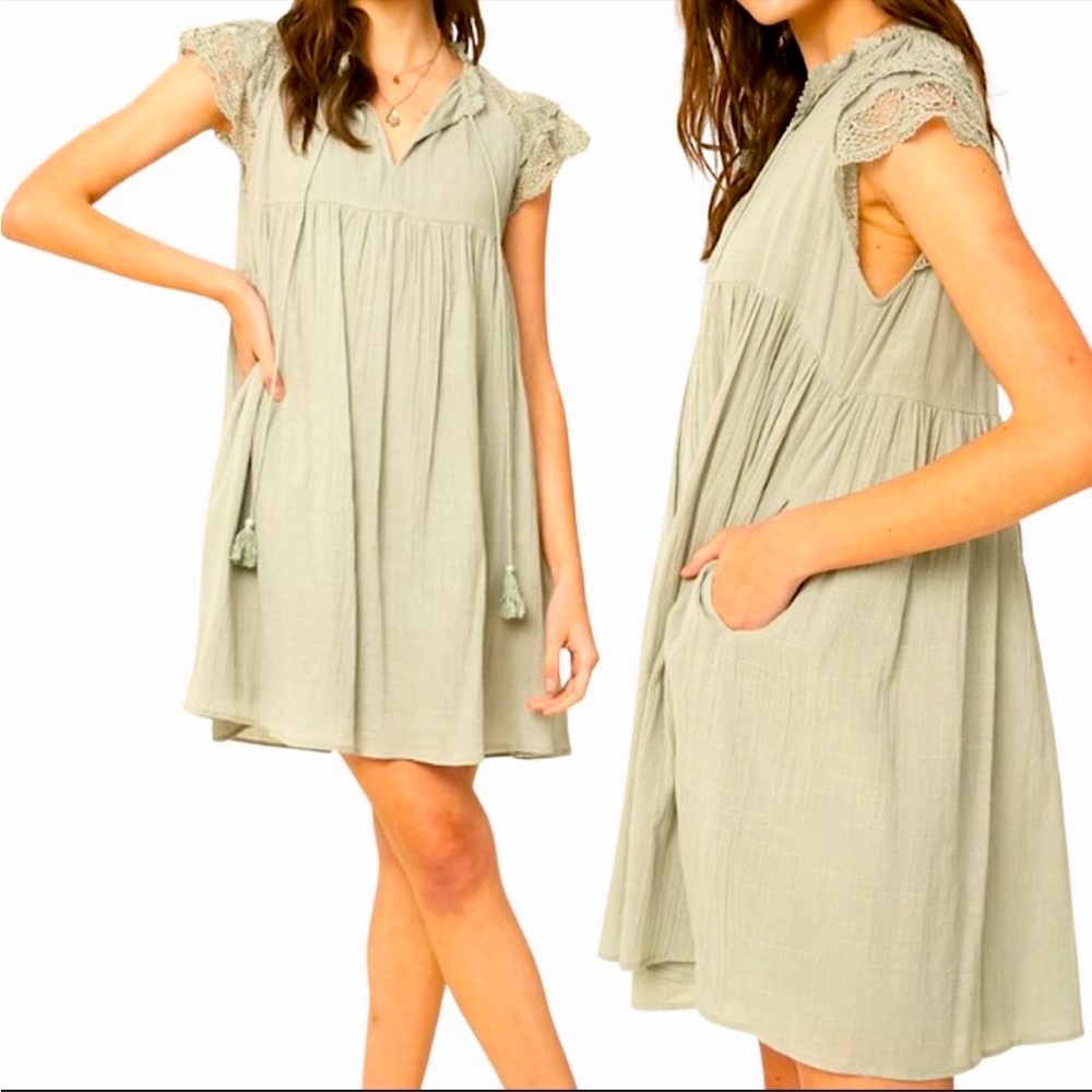 Brand New with Tags Sage green dress